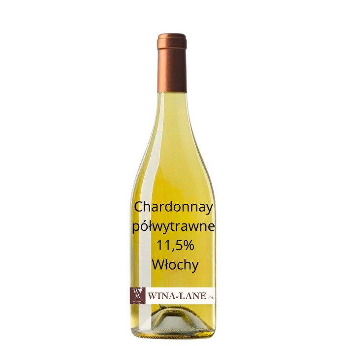 Chardonnay półwytrawne 11,5% Włochy 1 litr (1)