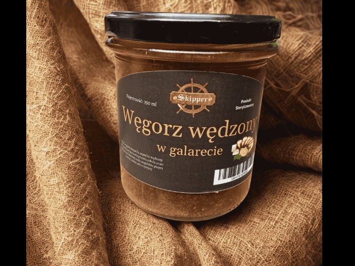 Węgorz wędzony  w galarecie 350 ml (1)