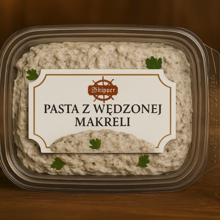 PASTA Z WEDZONEJ MAKRELI Z JAJKIEM I KISZONYM OGÓRKIEM 200G (1)