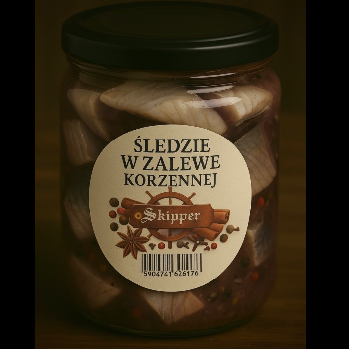 FILETY ŚLEDZIOWE W ZALEWIE KORZENNEJ W OLEJU 350 ML (1)