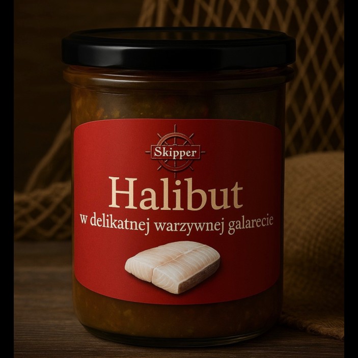 HALIBUT W GALARECIE SŁOIK 350 ML (1)