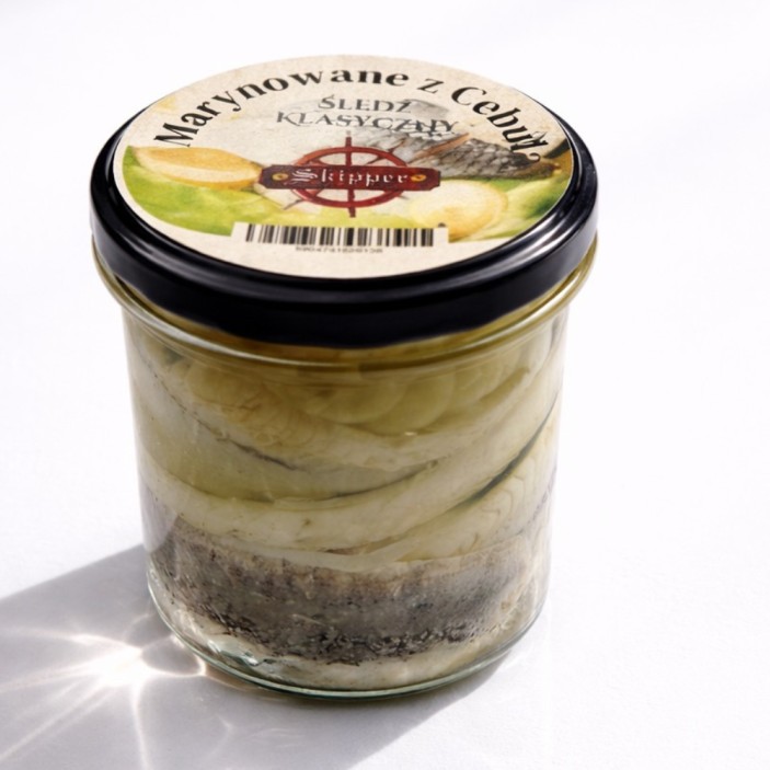 FILETY ŚLEDZIOWE  MARYNOWANE Z CEBULĄ W OLEJU – 350 ml (2)
