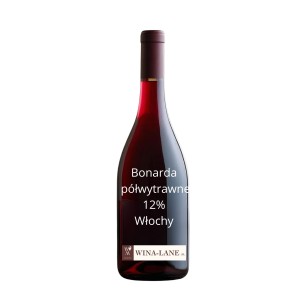  Bonarda półwytrawne 12% Włochy 1 litr