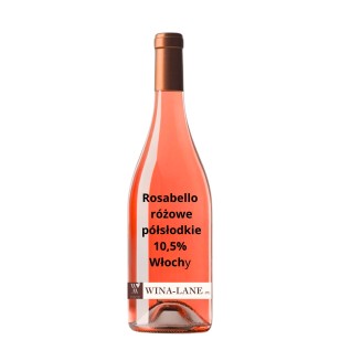  Rosabello różowe półsłodkie 10,5% Włochy 1 litr