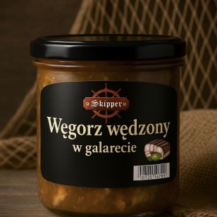  Węgorz wędzony  w galarecie 350 ml