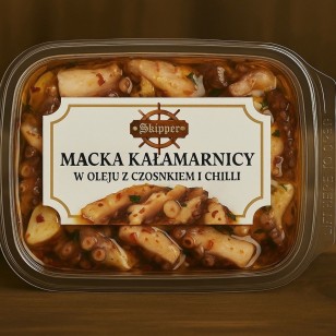  MACKA KAŁAMARNICY W OLEJU Z CZONKIEM I CHILLI 200G