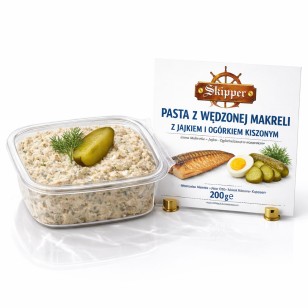  PASTA Z WEDZONEJ MAKRELI Z JAJKIEM I KISZONYM OGÓRKIEM 200G